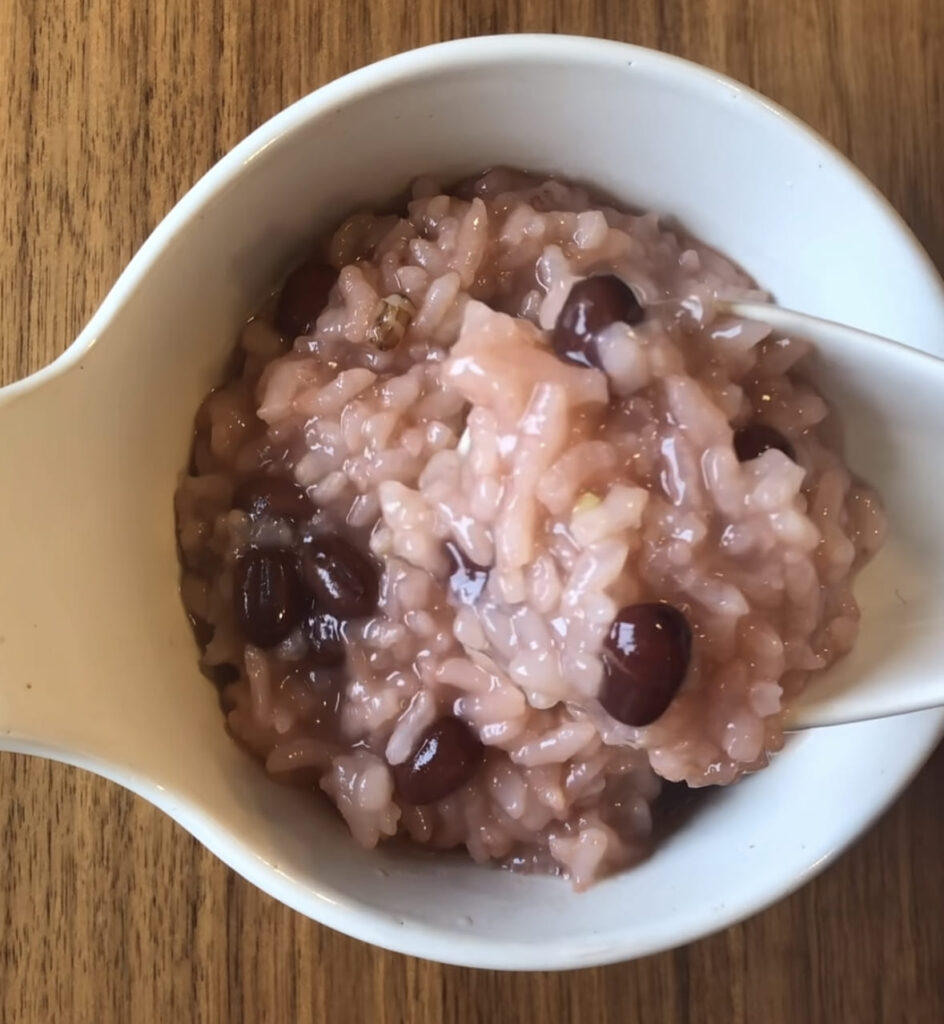 小豆粥のレシピ