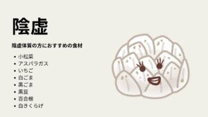 陰虚体質の方へ