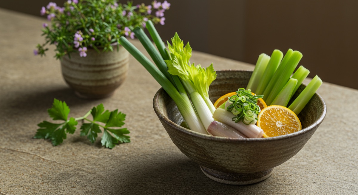 Spring yakuzen dishes and ingredients in season