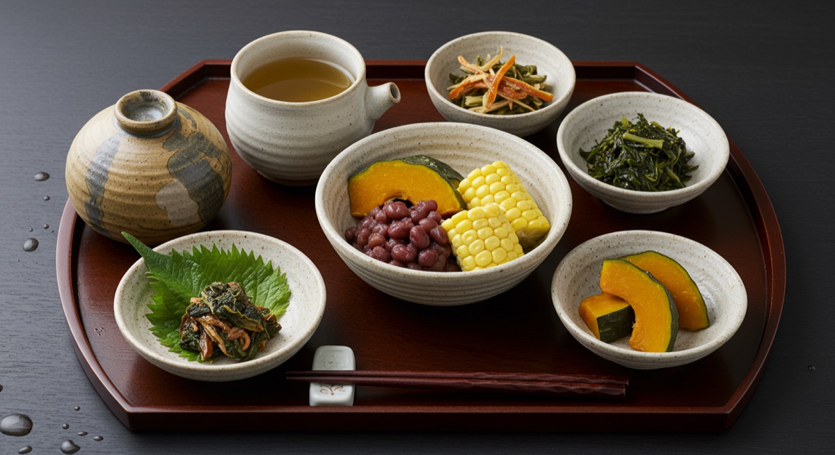 Yakuzen ingredients and dishes for the rainy season
